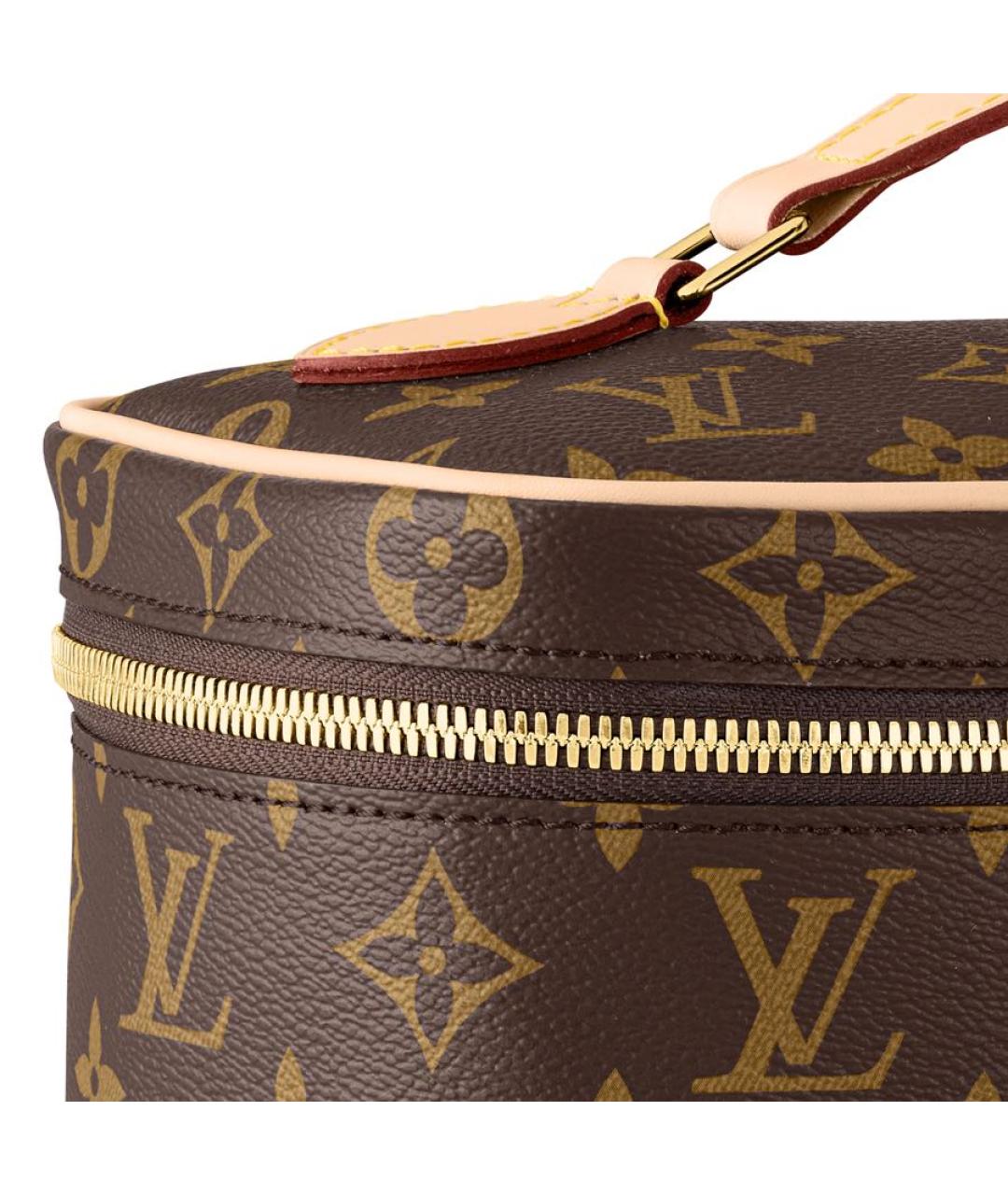 LOUIS VUITTON Коричневая косметичка, фото 3