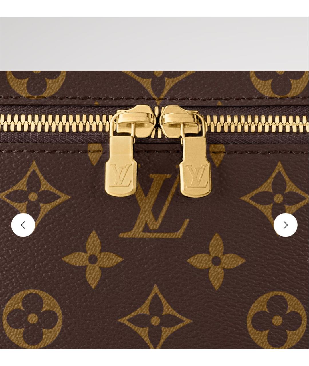LOUIS VUITTON Коричневая косметичка, фото 5