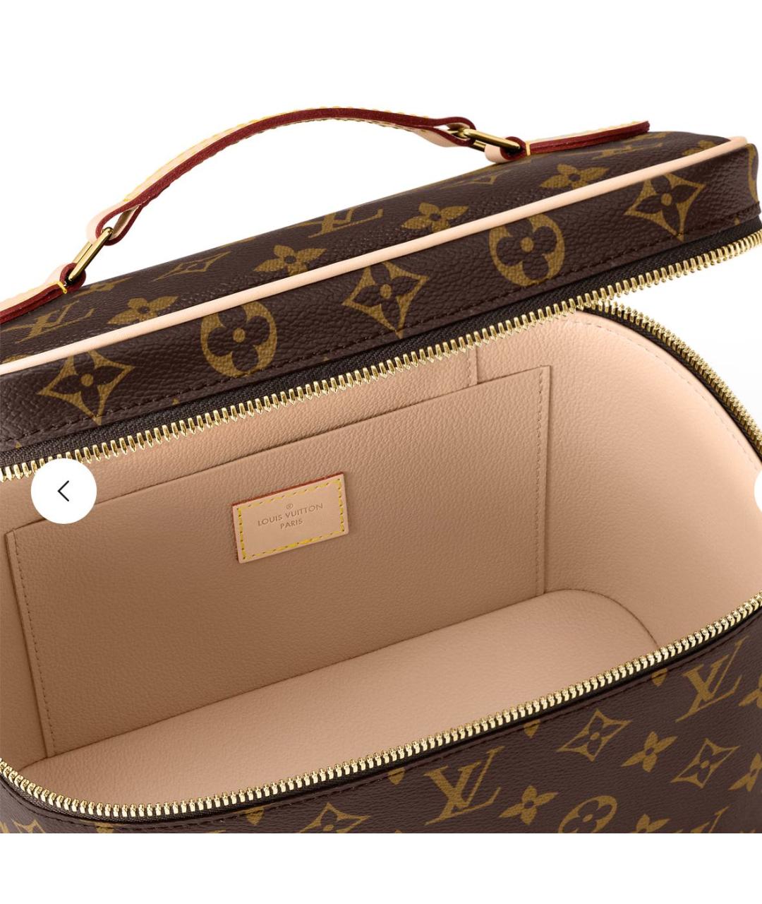 LOUIS VUITTON Коричневая косметичка, фото 6