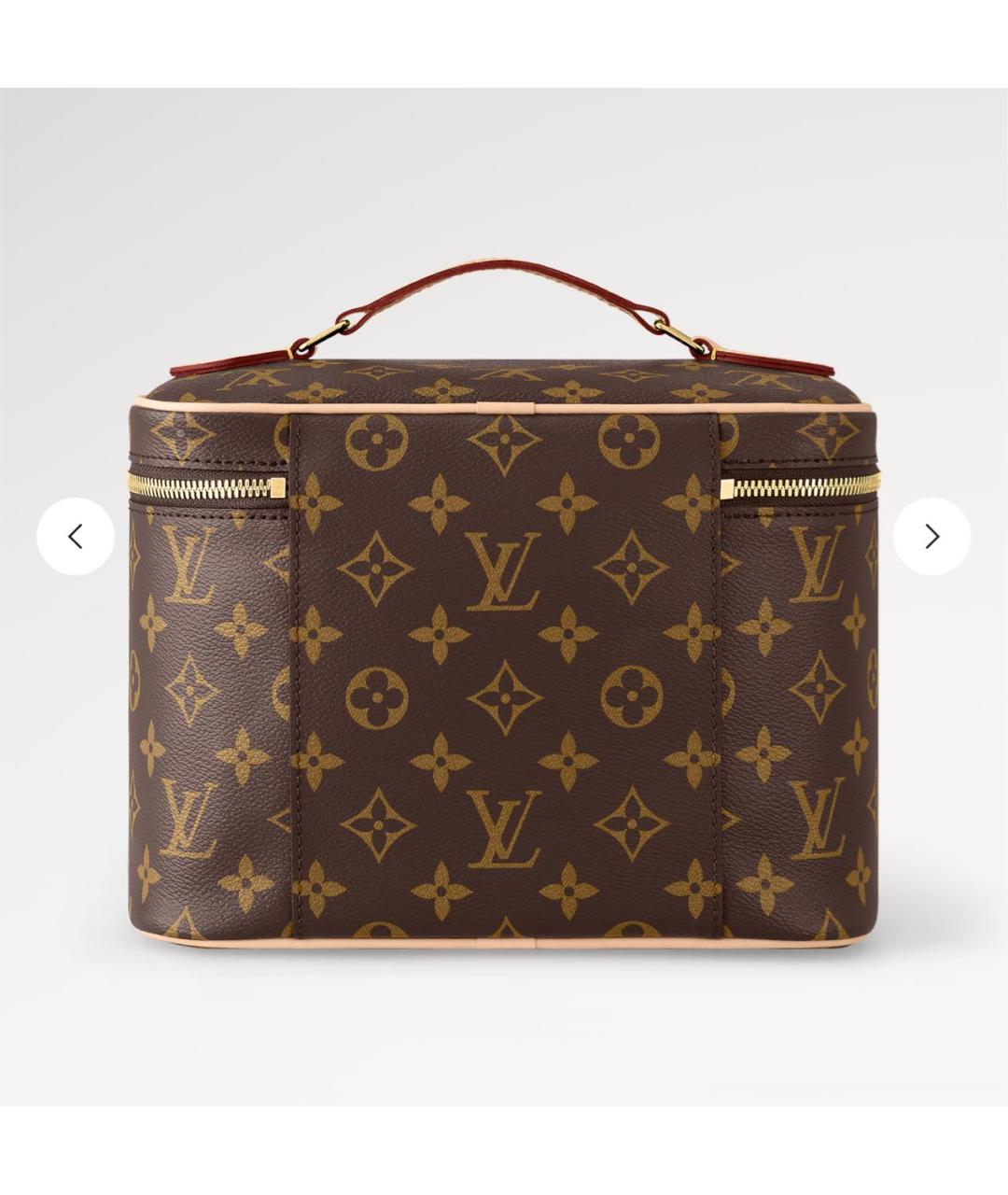 LOUIS VUITTON Коричневая косметичка, фото 4