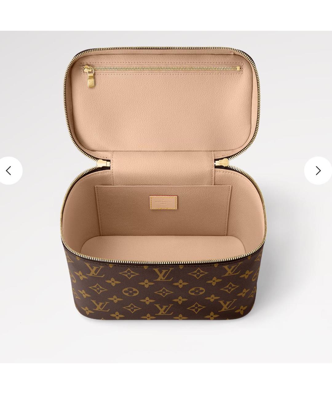 LOUIS VUITTON Коричневая косметичка, фото 7