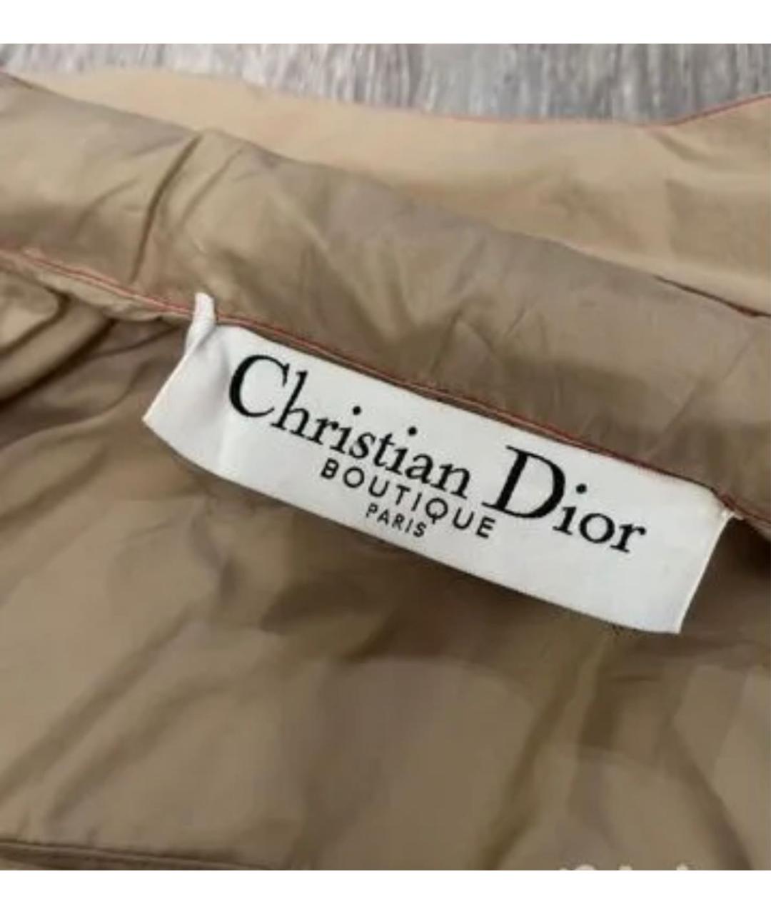 CHRISTIAN DIOR Бежевая деним куртка, фото 3
