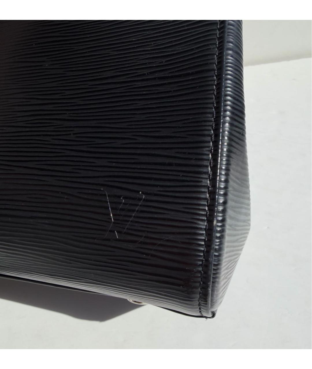LOUIS VUITTON Черная кожаная сумка тоут, фото 2