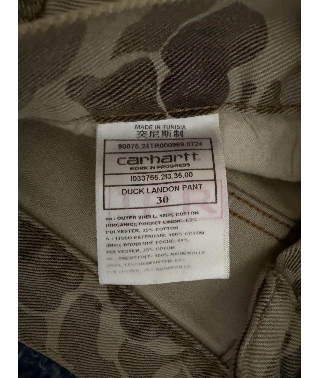 CARHARTT Хаки джинсы, фото 6