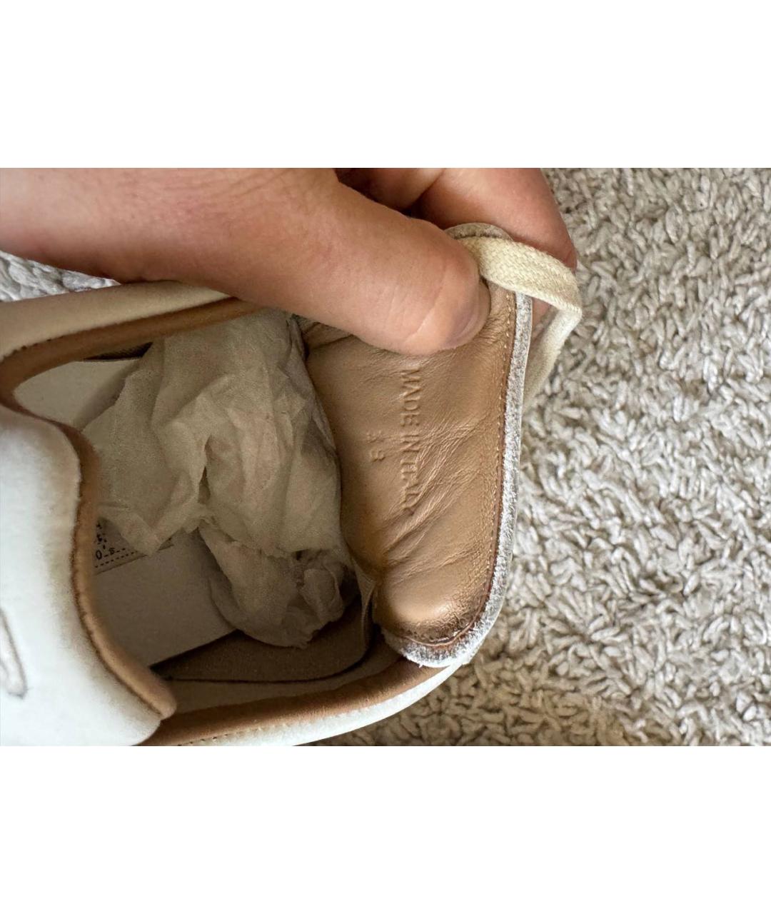 MAISON MARGIELA Кожаные кеды, фото 5