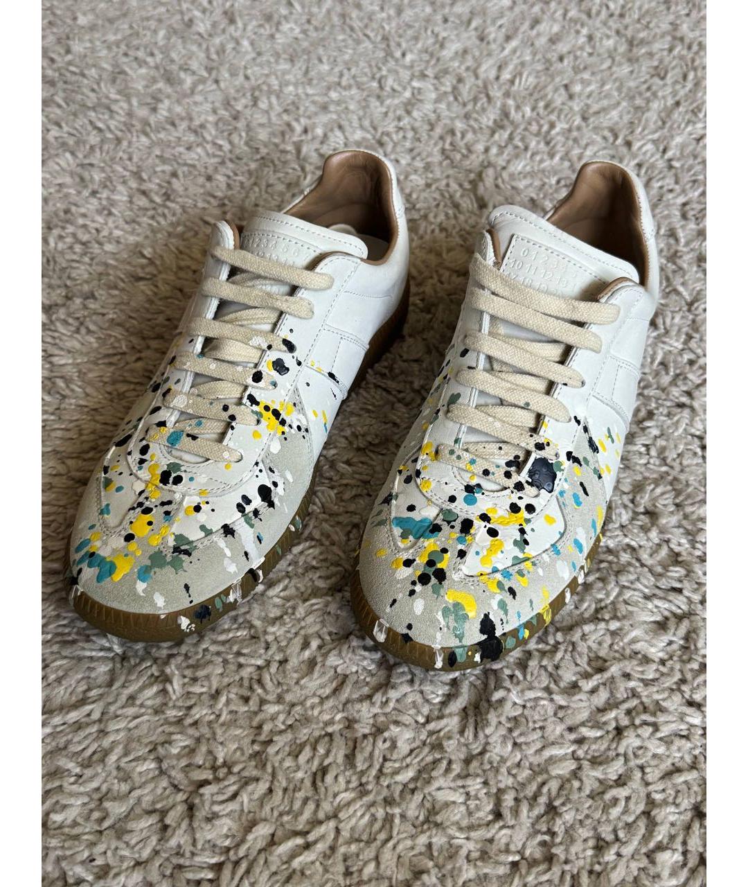 MAISON MARGIELA Кожаные кеды, фото 3