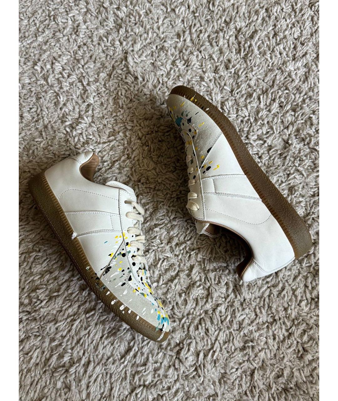 MAISON MARGIELA Кожаные кеды, фото 7