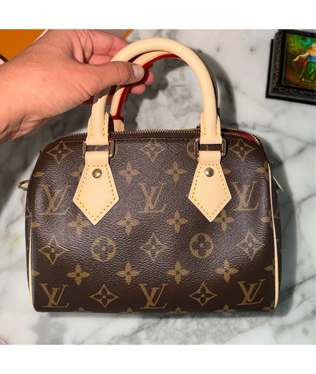 LOUIS VUITTON Коричневая сумка через плечо, фото 7