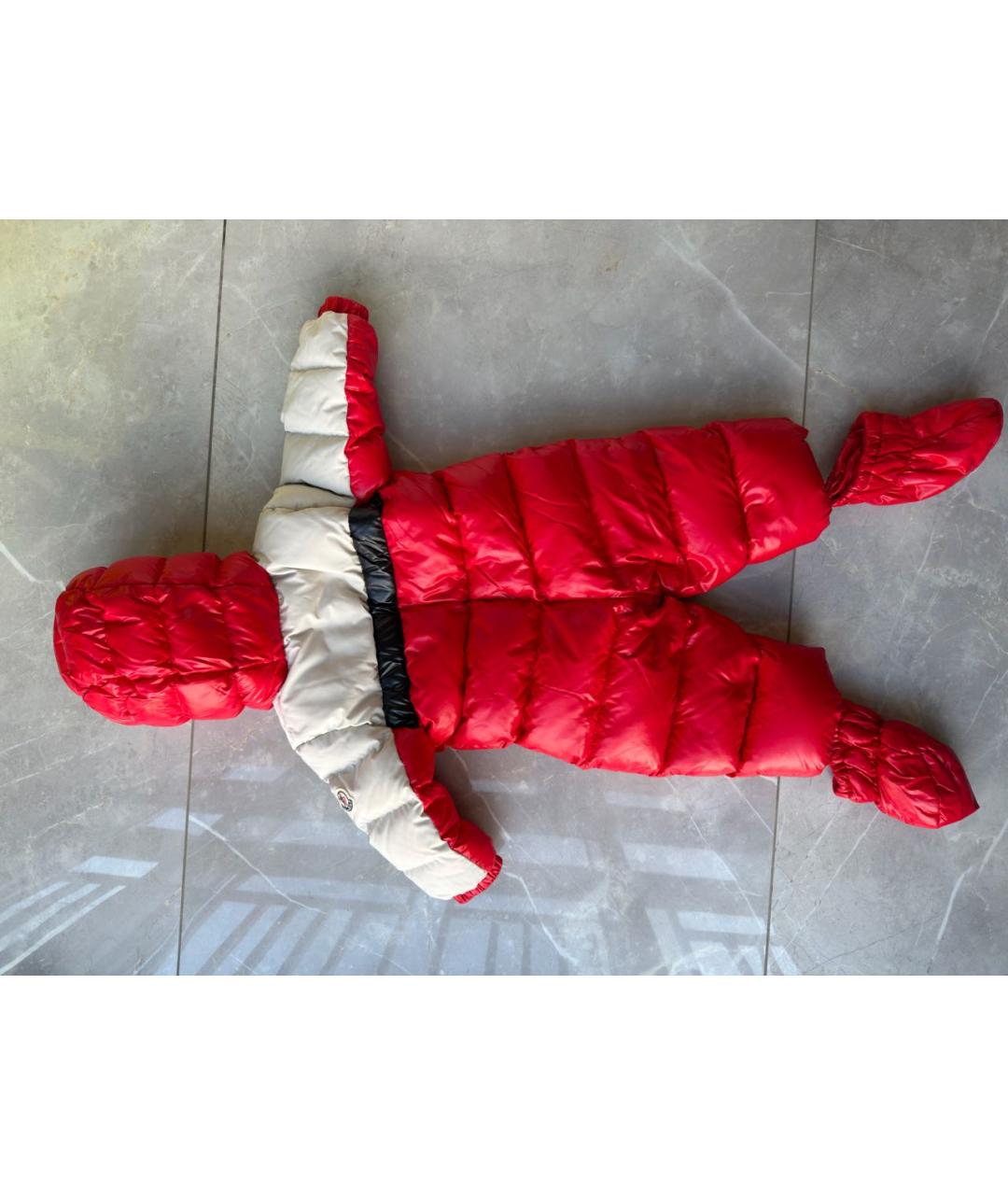 MONCLER Красный комбинезон, фото 5