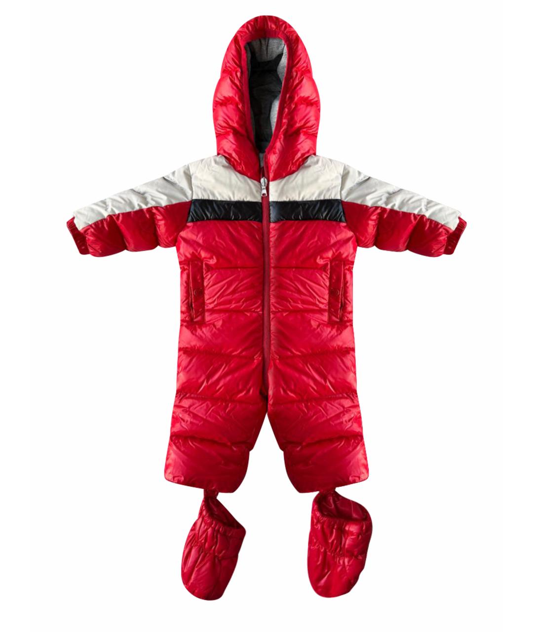 MONCLER Красный комбинезон, фото 1