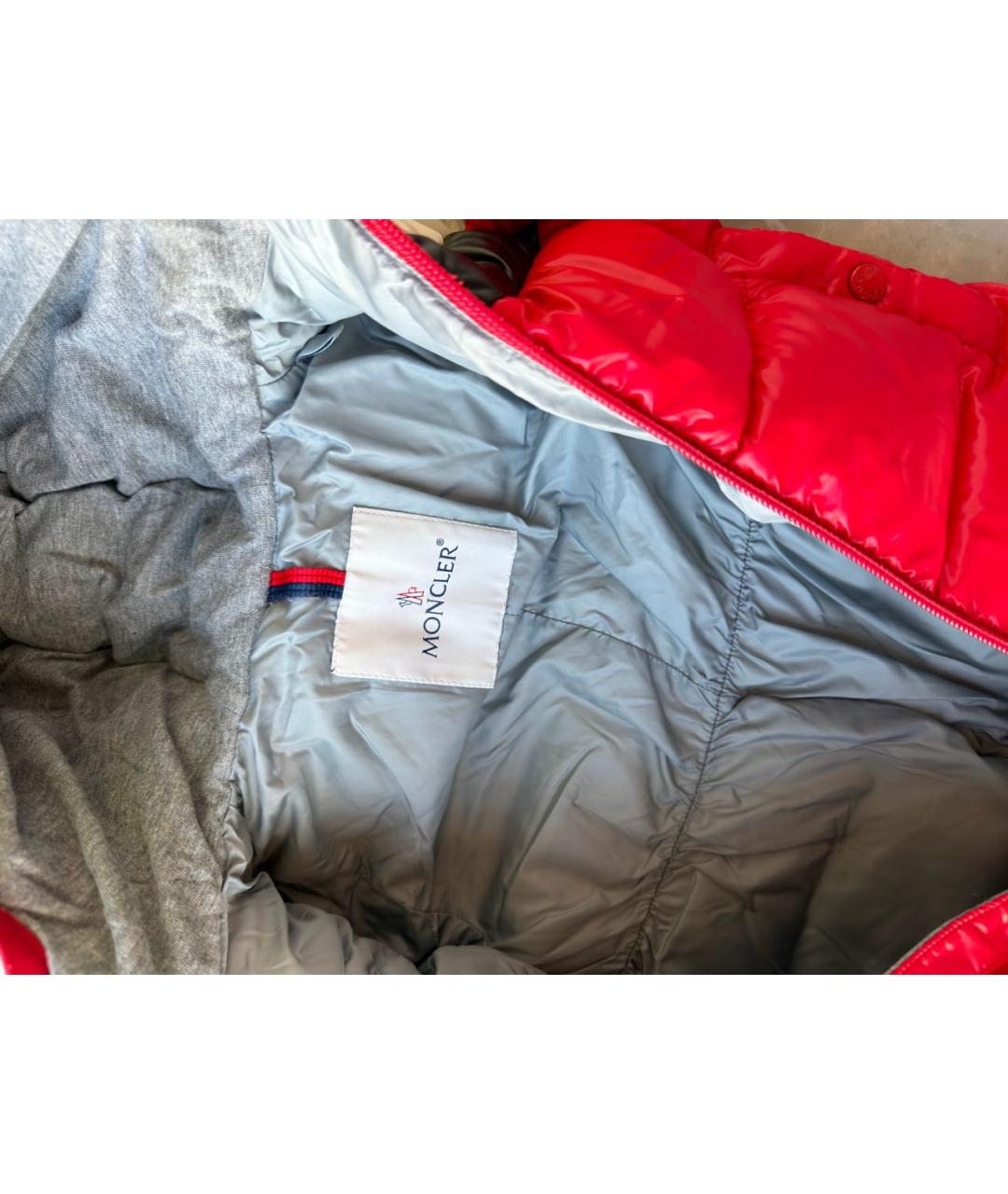 MONCLER Красный комбинезон, фото 4