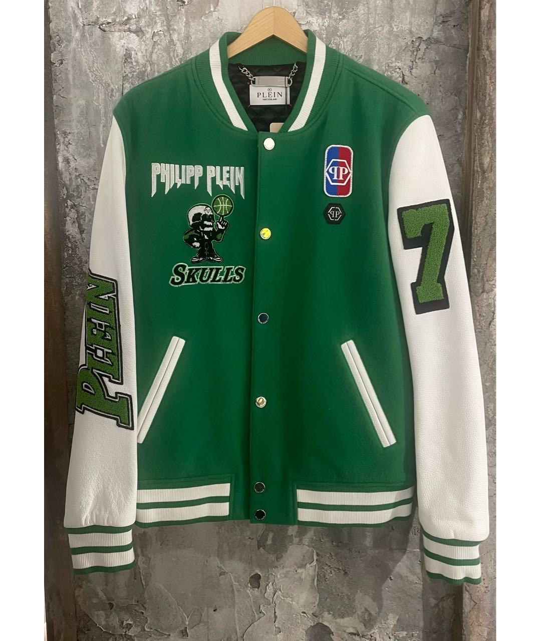 PHILIPP PLEIN Зеленая куртка, фото 9
