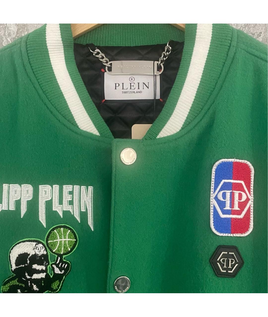 PHILIPP PLEIN Зеленая куртка, фото 2