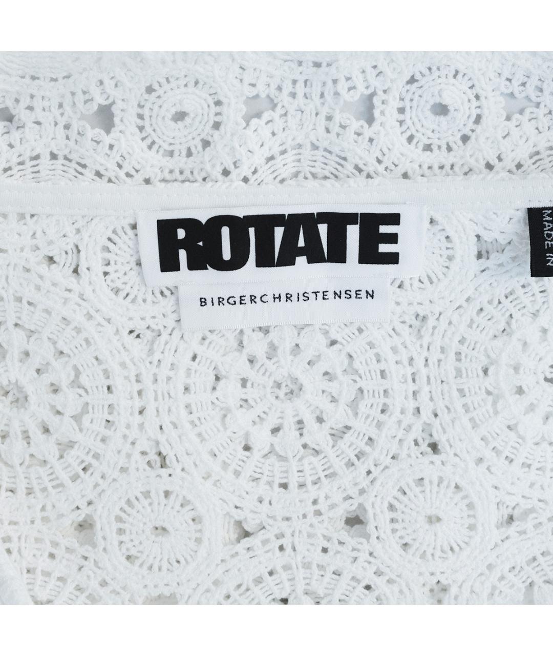 ROTATE Белая хлопковая блузы, фото 3
