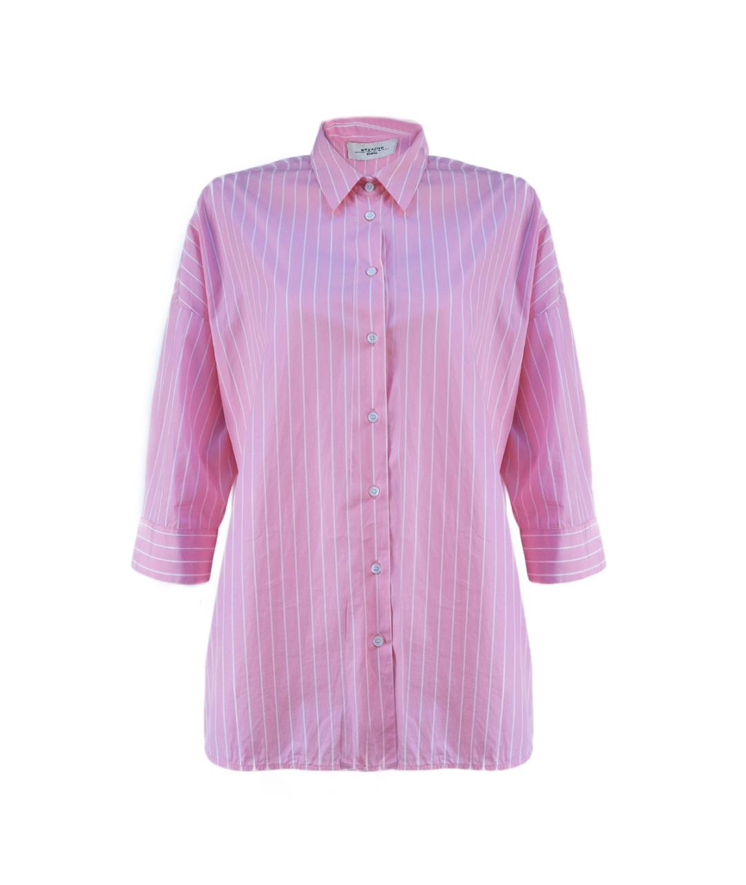 WEEKEND MAX MARA Розовая хлопковая рубашка, фото 1