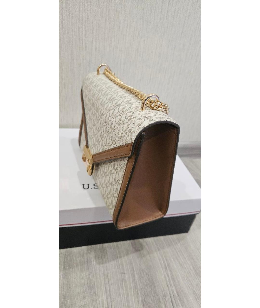 MICHAEL KORS Коричневая кожаная сумка через плечо, фото 2