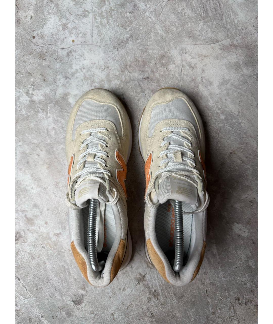 NEW BALANCE Желтые замшевые низкие кроссовки / кеды, фото 4