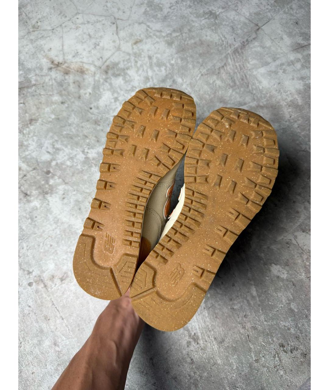 NEW BALANCE Желтые замшевые низкие кроссовки / кеды, фото 8