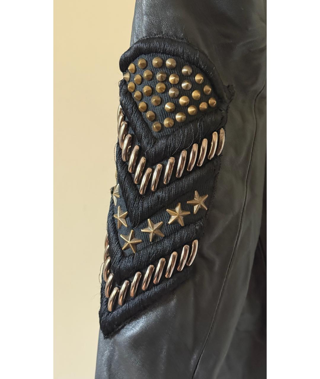 BALMAIN Черная кожаная куртка, фото 6