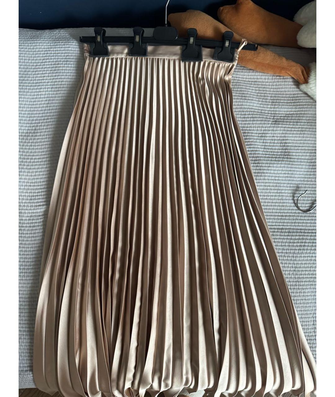 WEEKEND MAX MARA Бежевая полиэстеровая юбка макси, фото 5