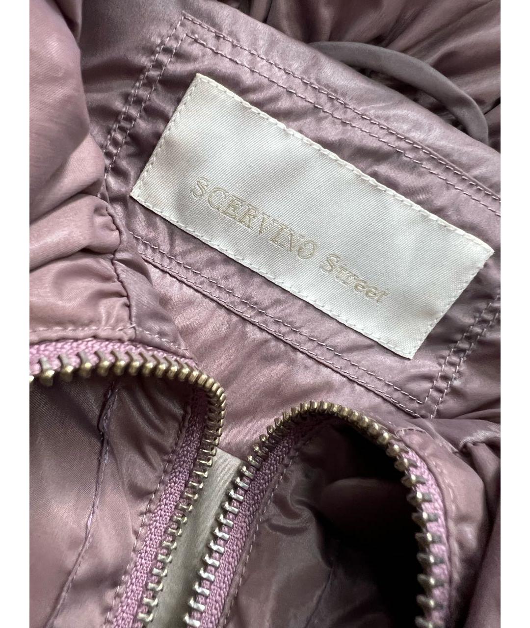 ERMANNO SCERVINO Розовая полиамидовая куртка, фото 3