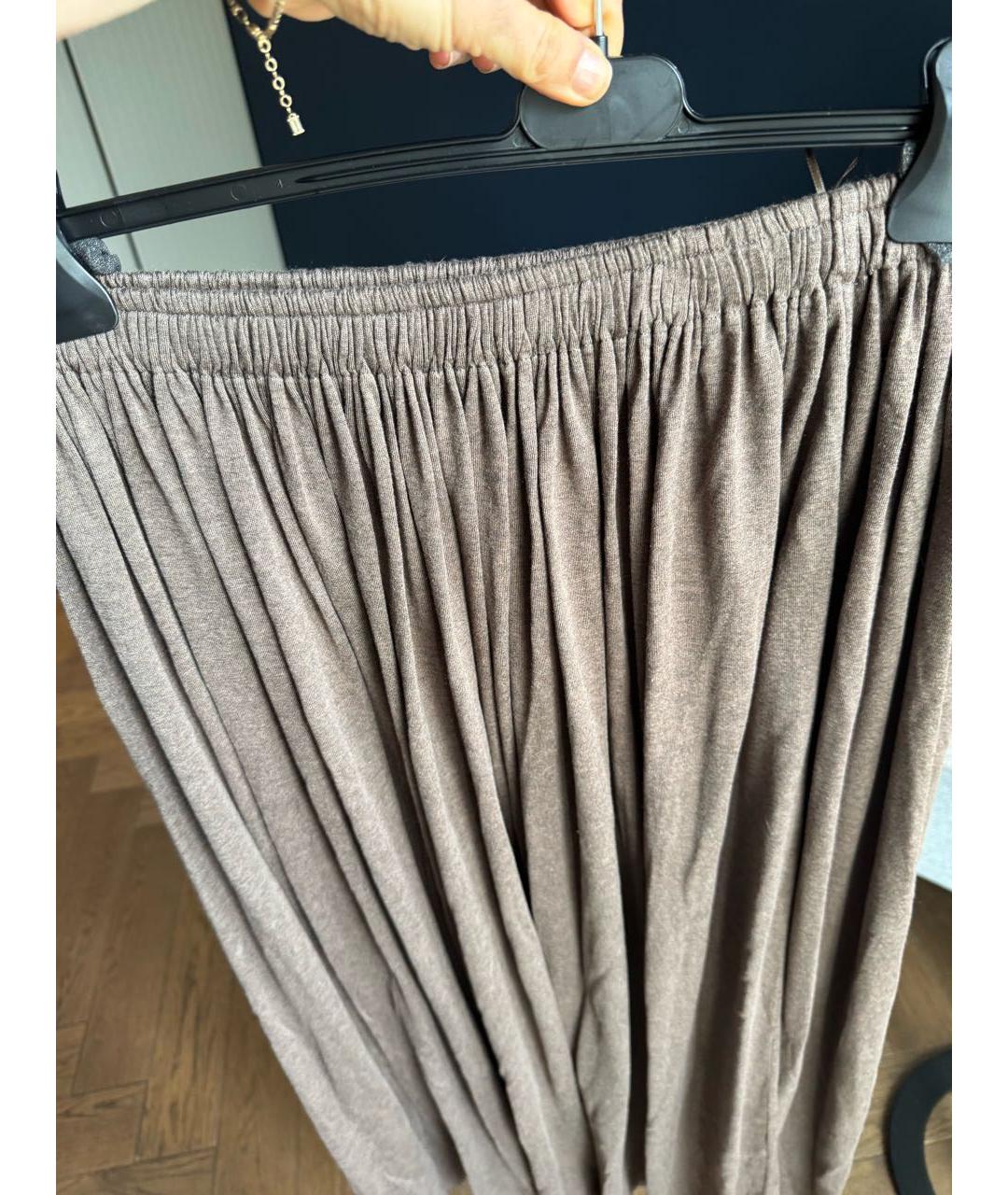 MAX MARA Коричневая юбка макси, фото 2