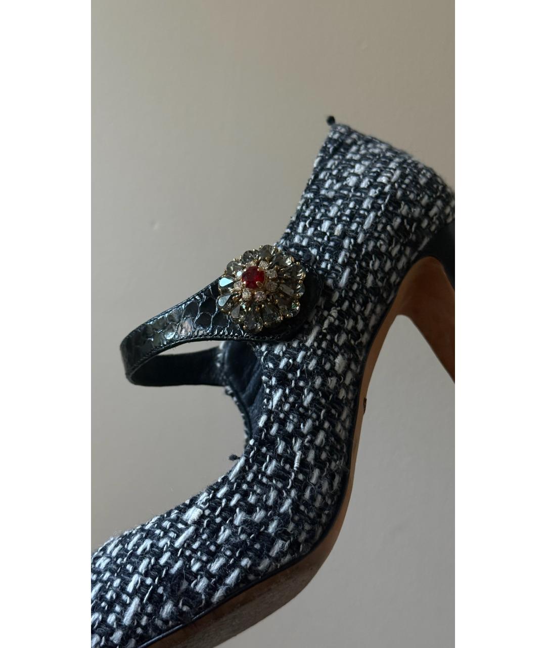 DOLCE&GABBANA Мульти текстильные туфли, фото 7