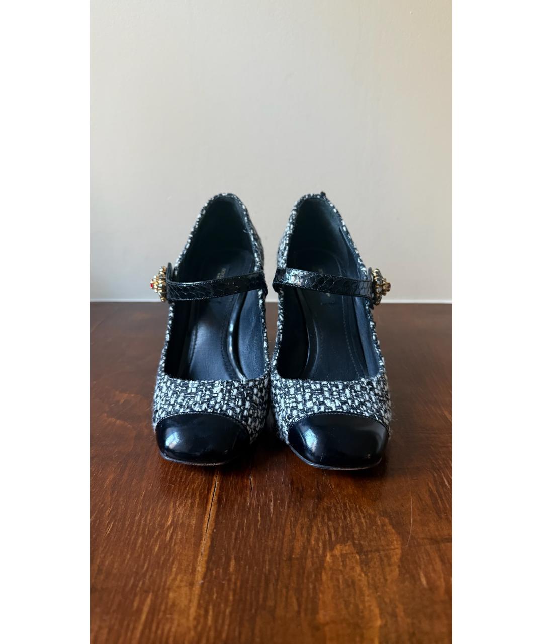 DOLCE&GABBANA Мульти текстильные туфли, фото 2