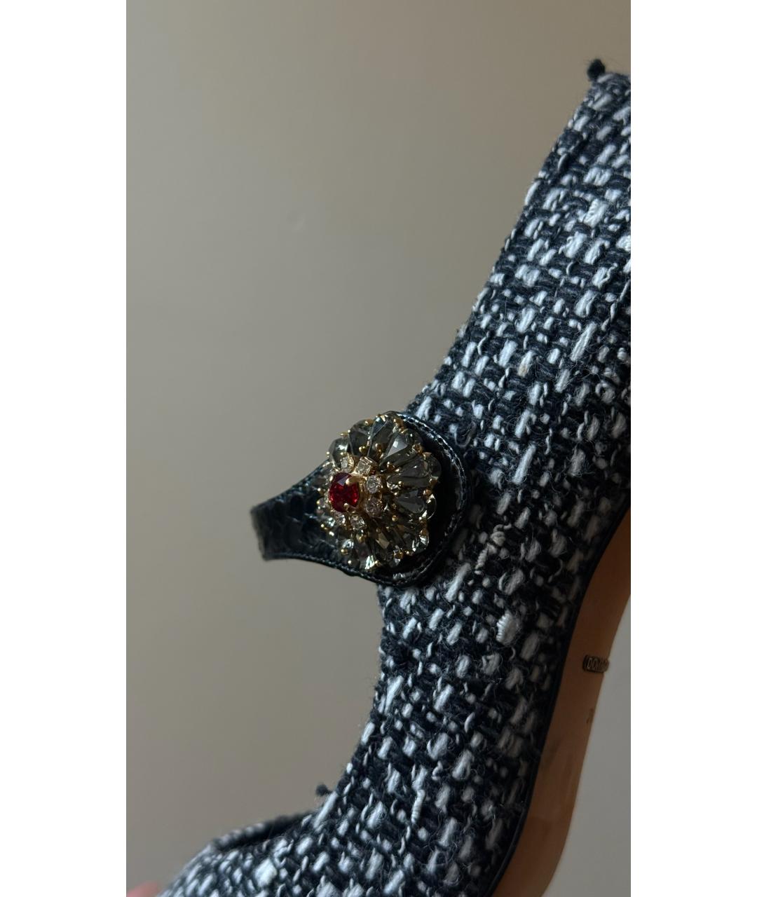 DOLCE&GABBANA Мульти текстильные туфли, фото 6