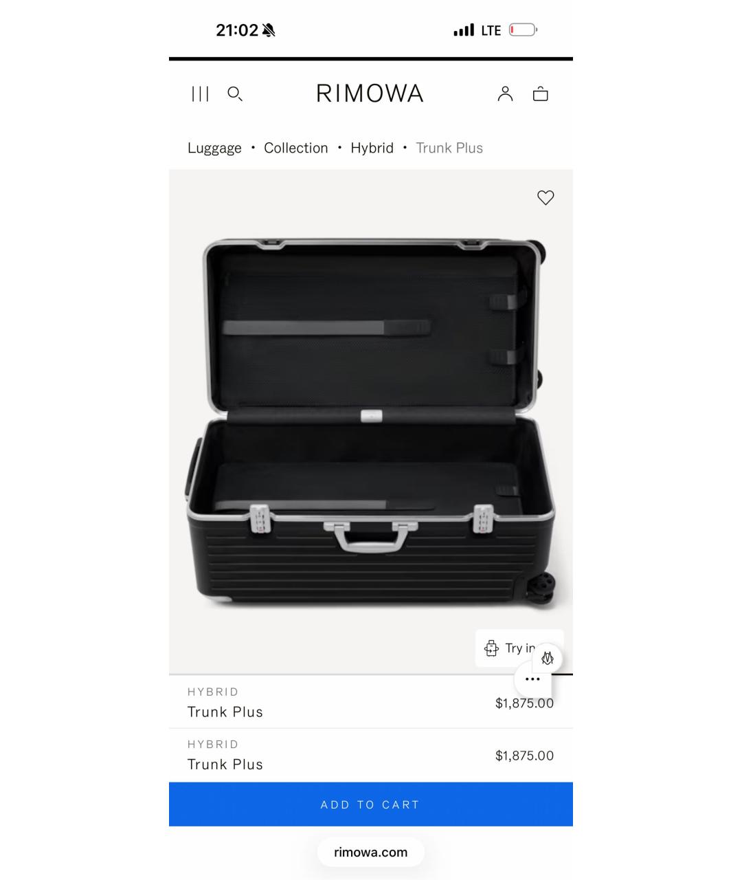 Rimowa Черный чемодан, фото 6