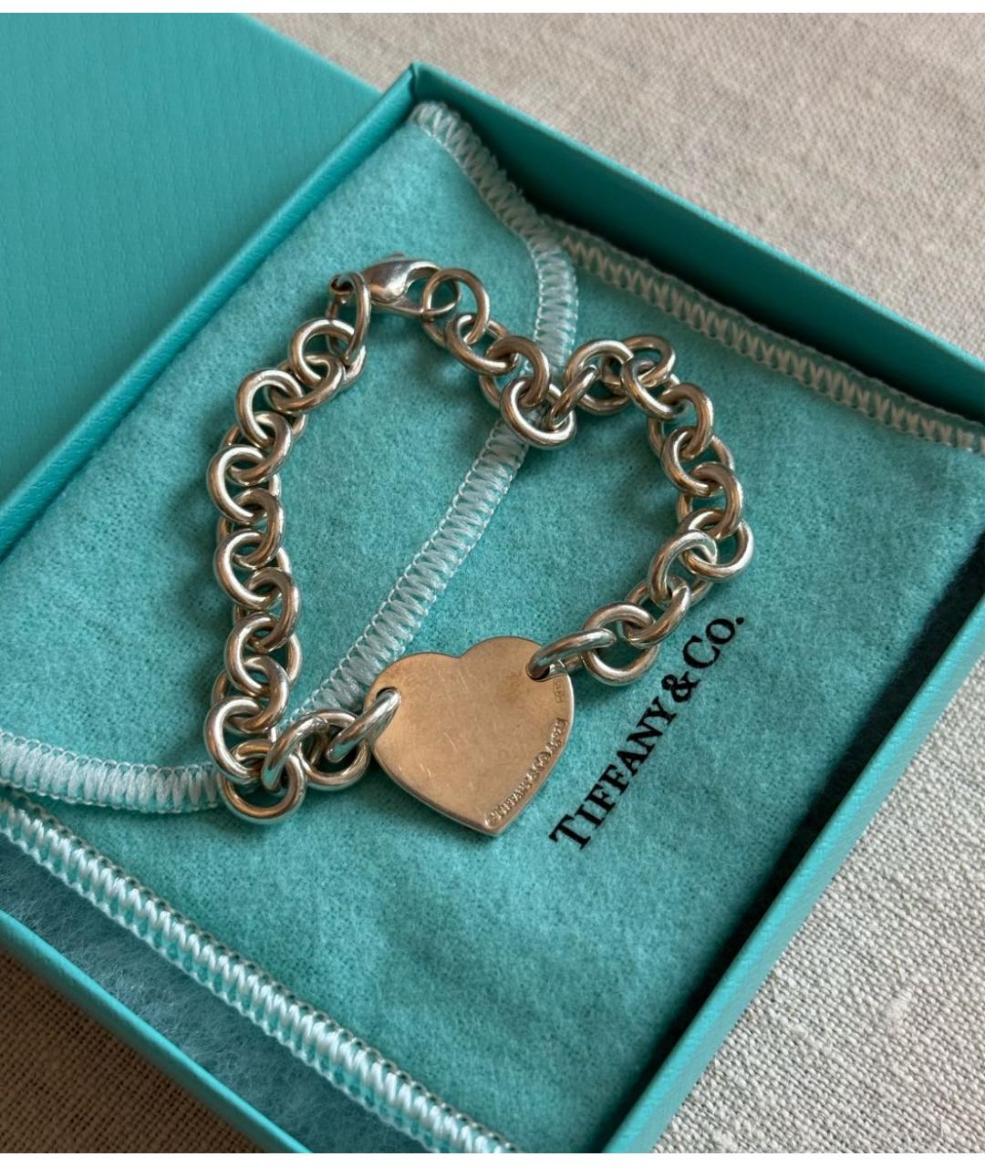 TIFFANY&CO Серебряный серебряный браслет, фото 3