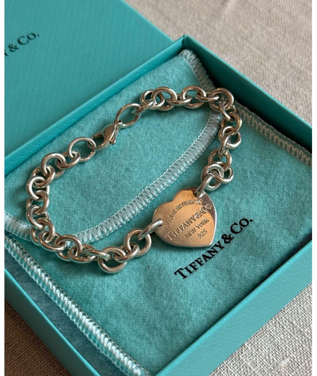 TIFFANY&CO Серебряный серебряный браслет, фото 2