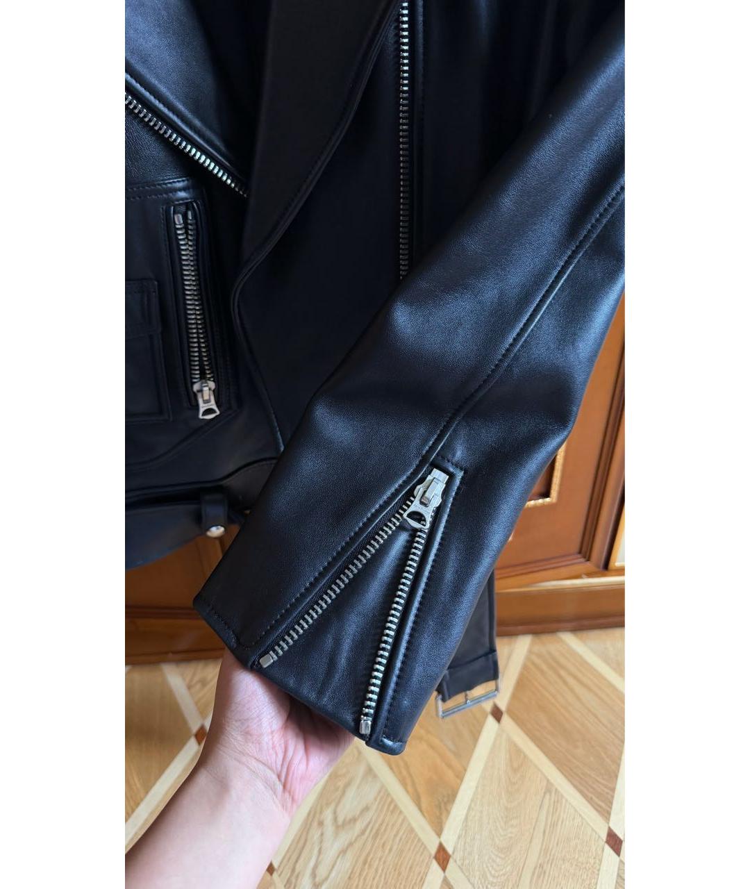 ACNE STUDIOS Черная кожаная куртка, фото 6
