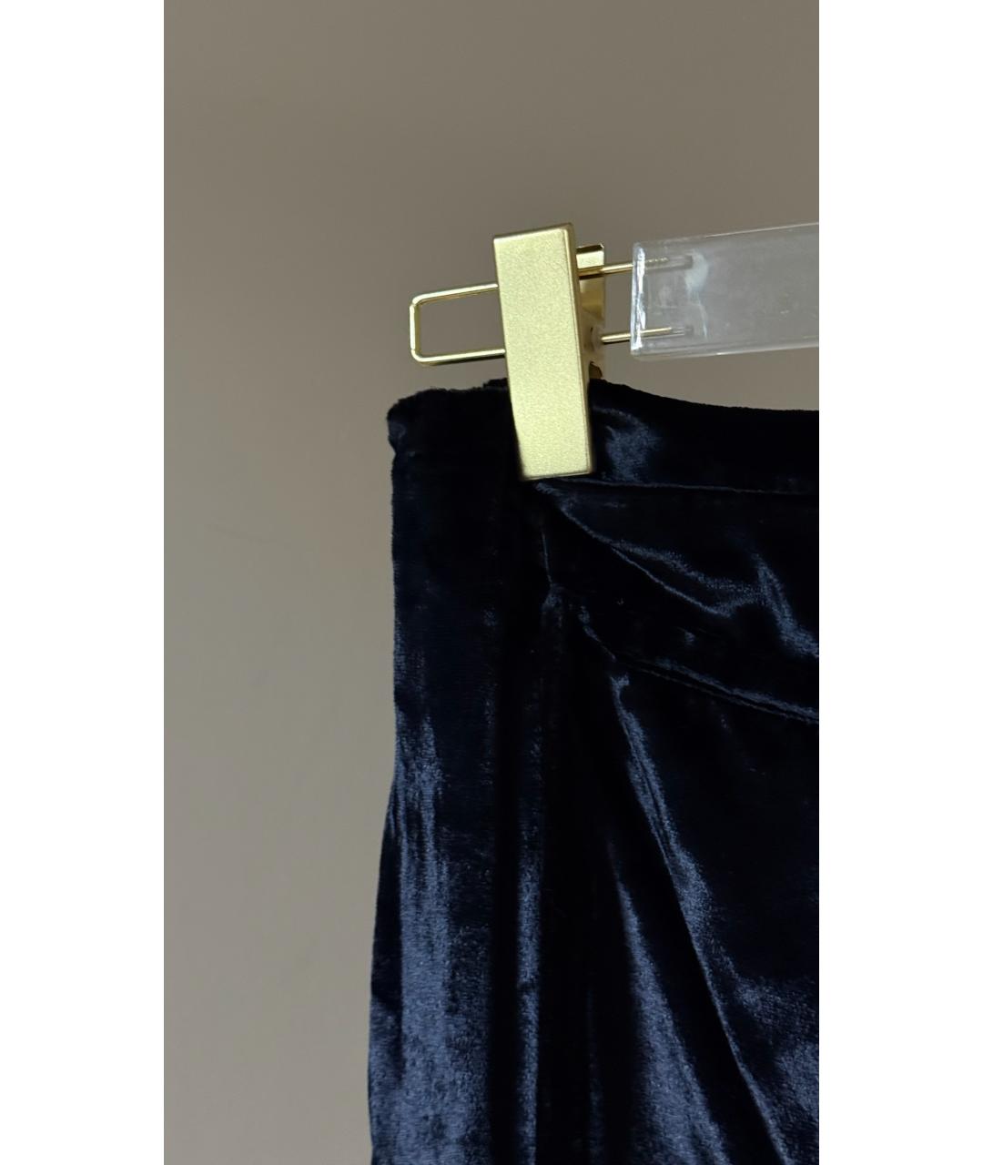 SAINT LAURENT Черная бархатная юбка макси, фото 6