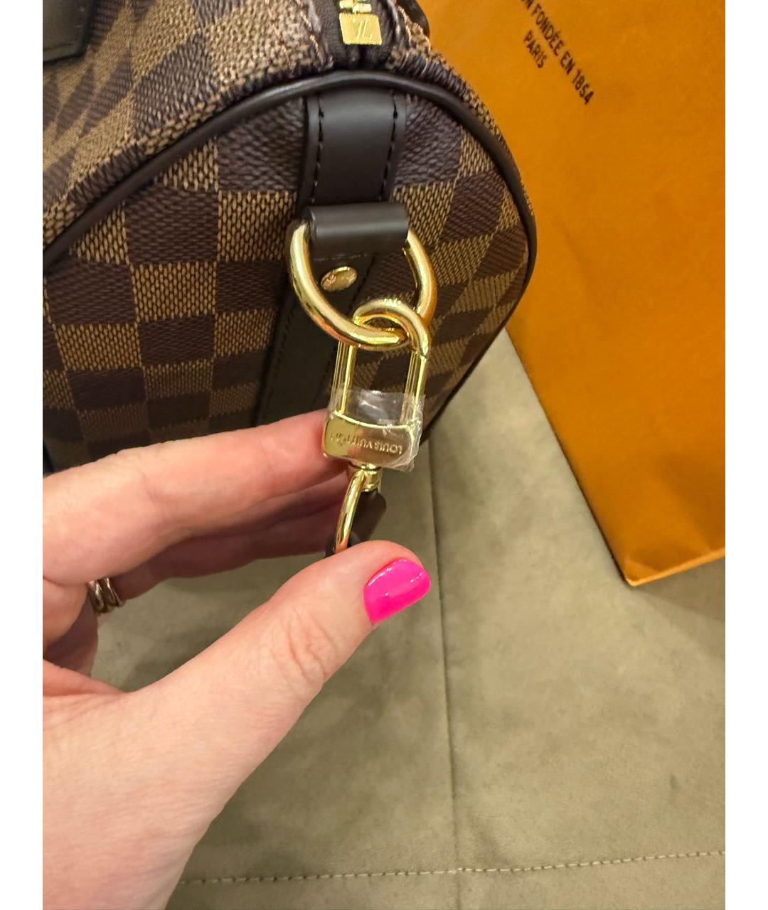 LOUIS VUITTON Коричневая сумка через плечо из канвы, фото 5