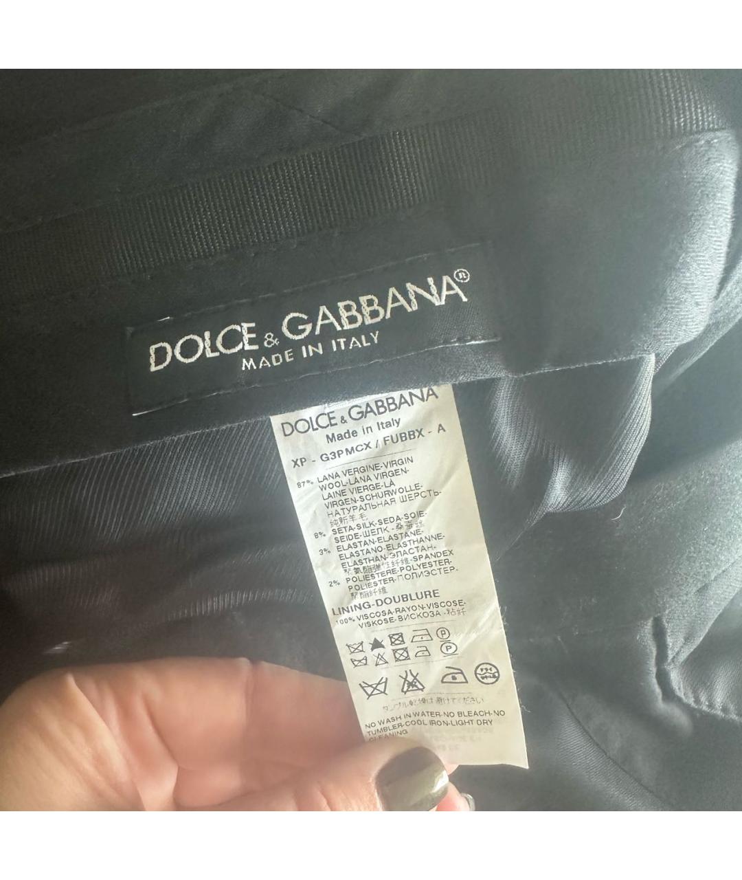 DOLCE&GABBANA Черный вечерний костюм, фото 6