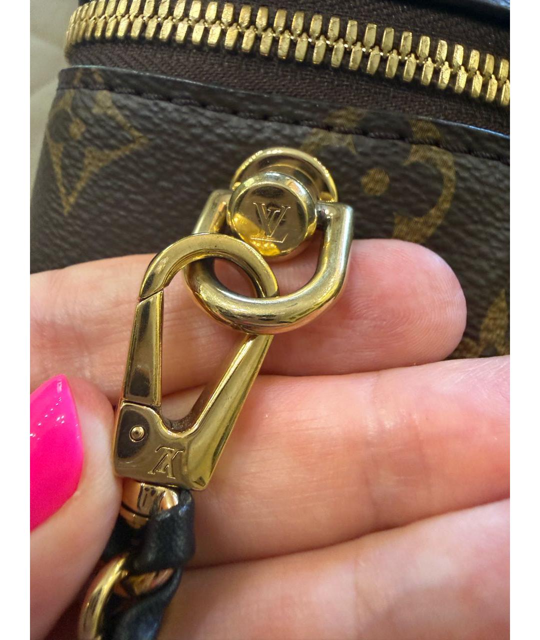 LOUIS VUITTON Коричневая сумка через плечо из канвы, фото 7