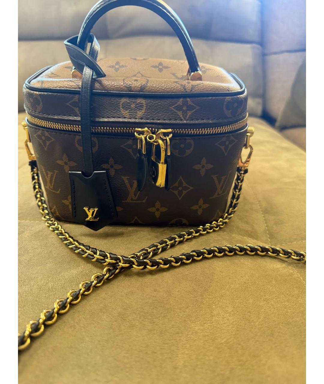 LOUIS VUITTON Коричневая сумка через плечо из канвы, фото 2
