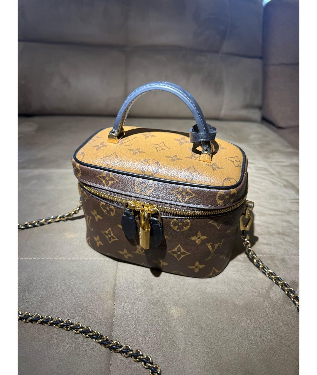 LOUIS VUITTON Коричневая сумка через плечо из канвы, фото 8