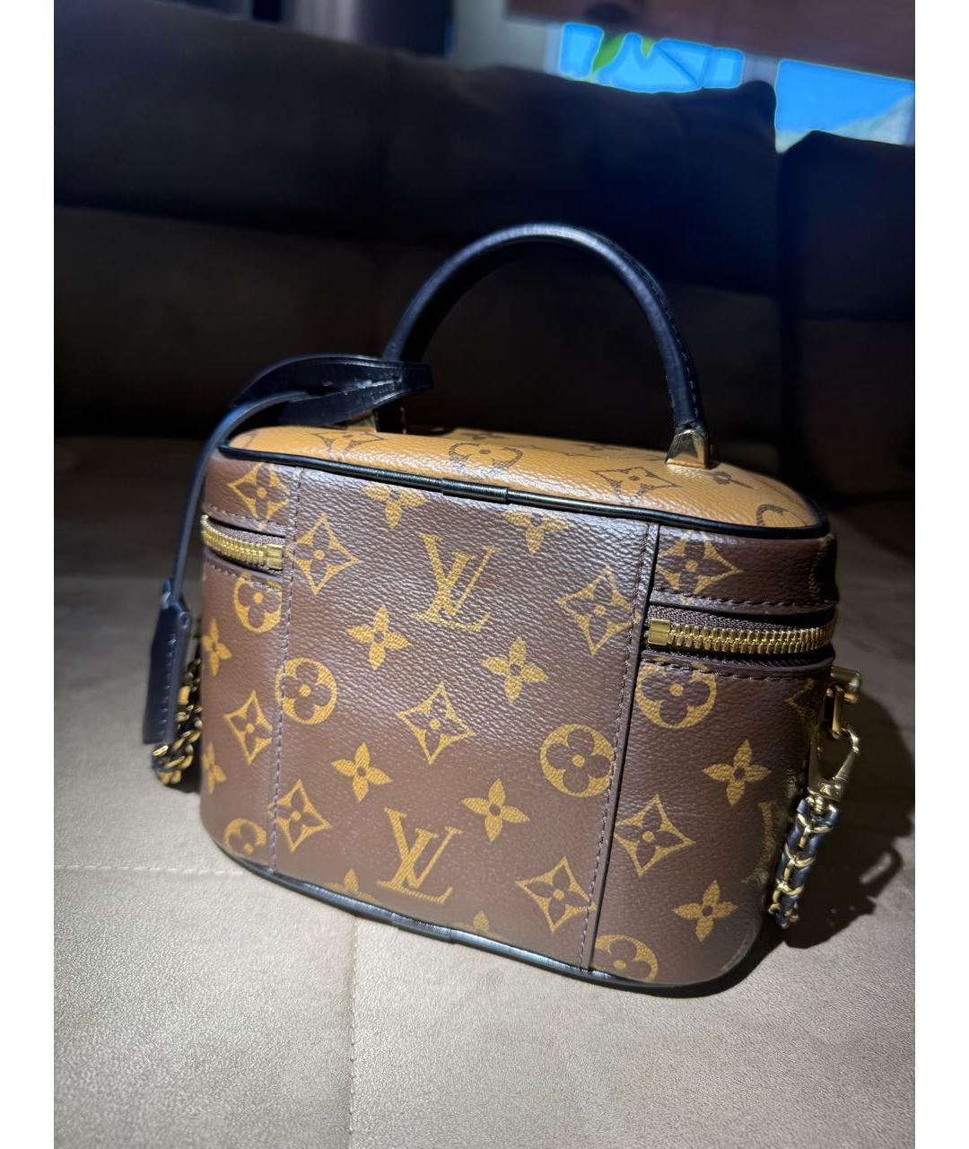 LOUIS VUITTON Коричневая сумка через плечо из канвы, фото 3