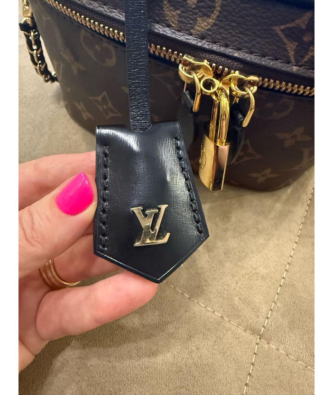 LOUIS VUITTON Коричневая сумка через плечо из канвы, фото 5