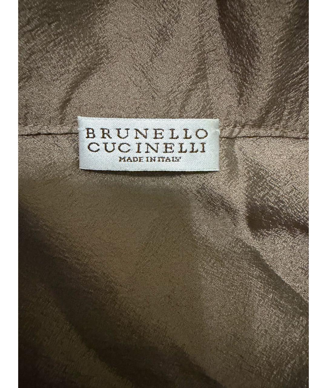 BRUNELLO CUCINELLI Хаки полиэстеровая куртка, фото 3