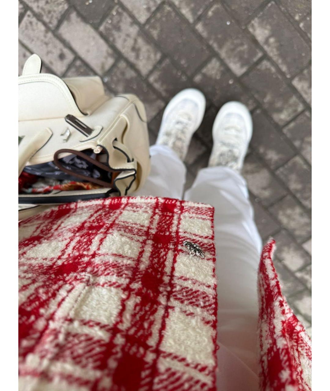 CHANEL Красная шерстяная рубашка, фото 4
