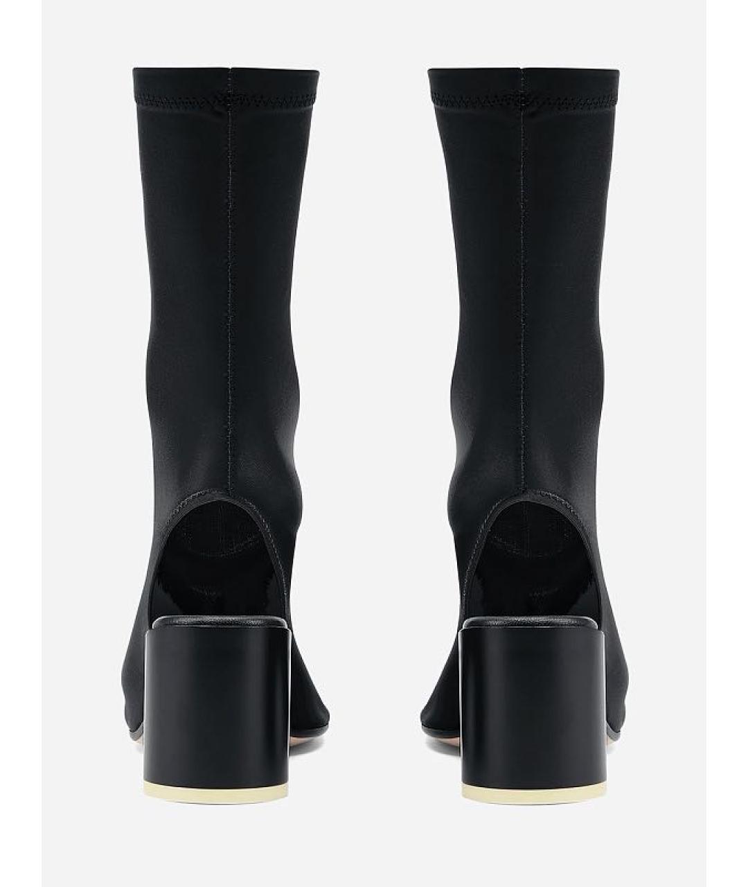 MM6 MAISON MARGIELA Черные кожаные ботильоны, фото 3