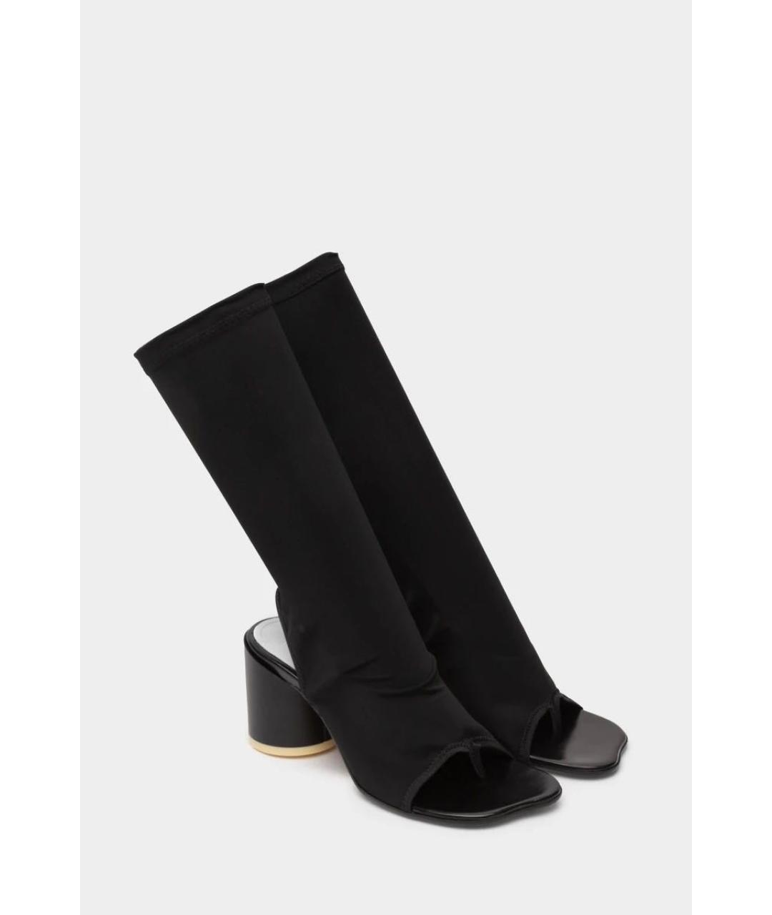 MM6 MAISON MARGIELA Черные кожаные ботильоны, фото 2