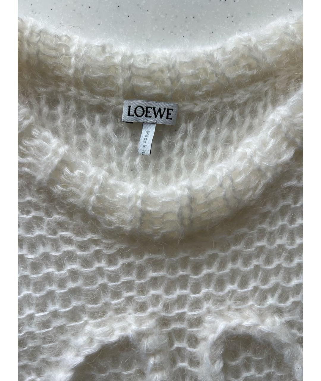 LOEWE Белая шерстяная жилетка, фото 3