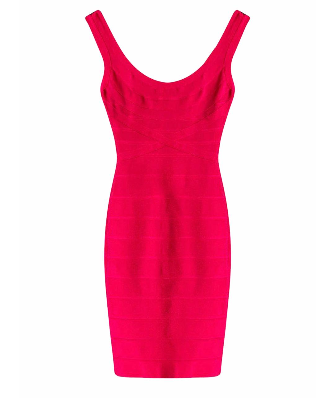 HERVE LEGER Красное коктейльное платье, фото 1