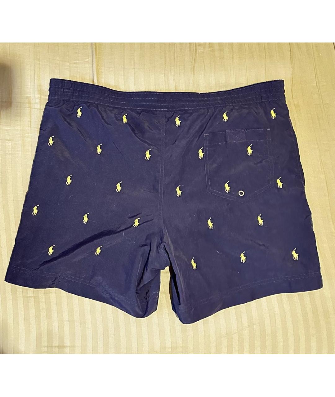 POLO RALPH LAUREN Темно-синие нейлоновые шорты, фото 2
