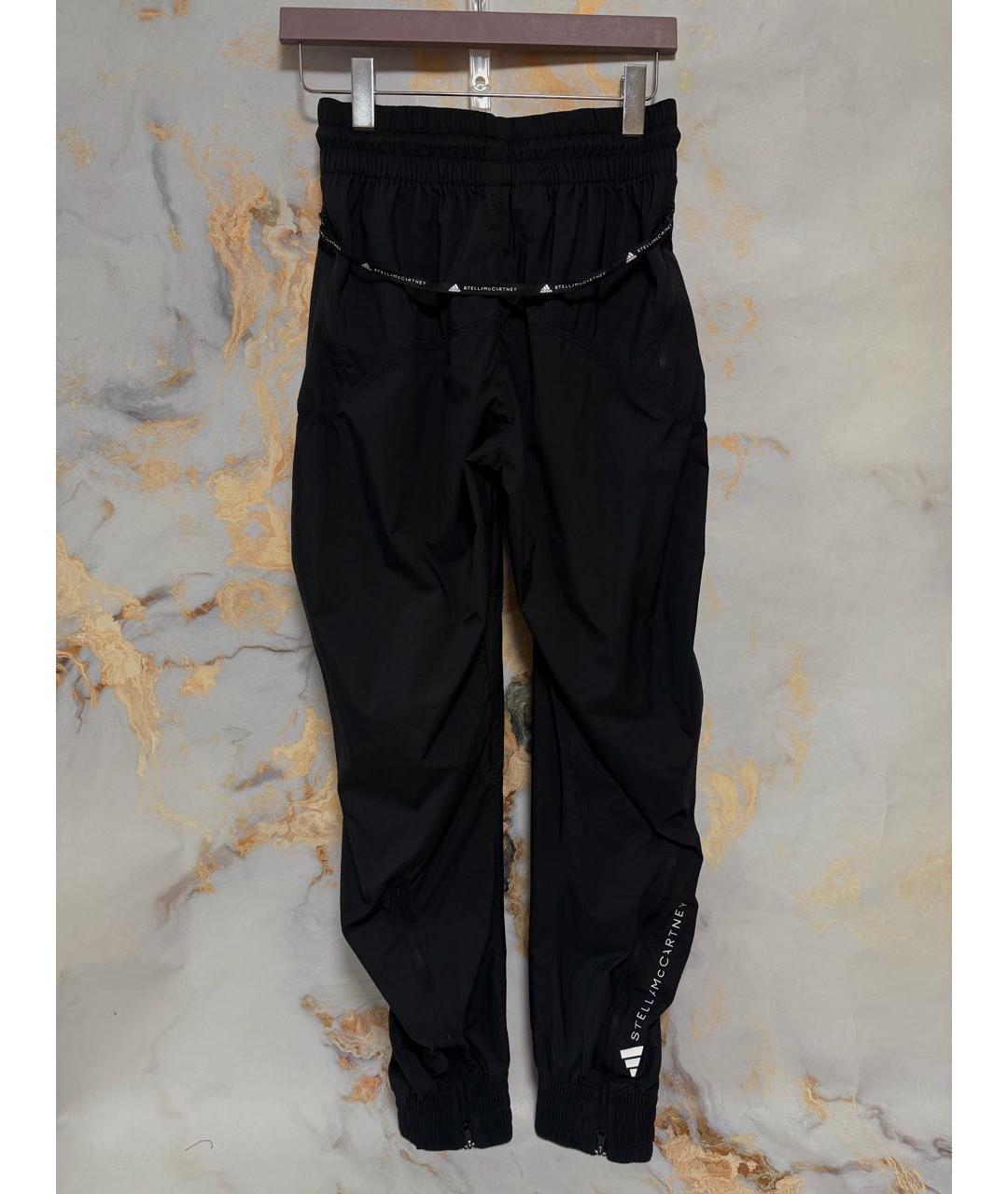ADIDAS BY STELLA MCCARTNEY Черные полиамидовые брюки узкие, фото 4