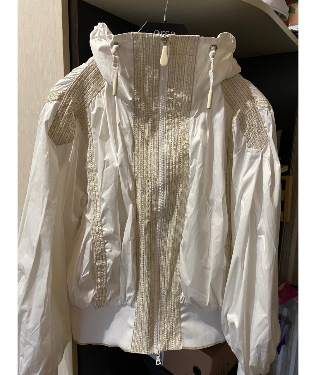 ALEXANDER MCQUEEN Белая полиэстеровая куртка, фото 7